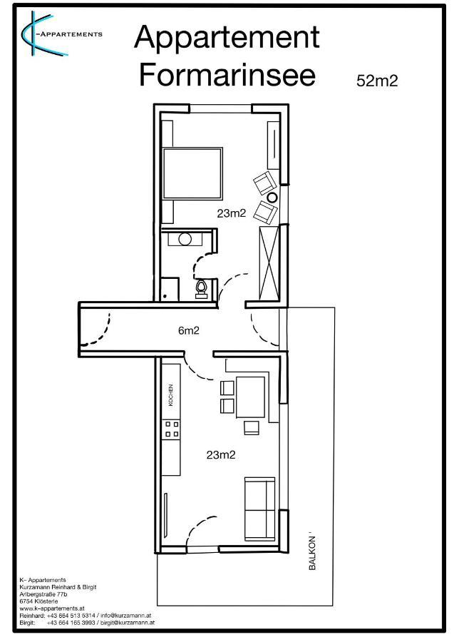 K-Appartements Klosterle ภายนอก รูปภาพ